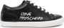 Love Moschino Leren sneakers met logoprint Zwart - Thumbnail 1