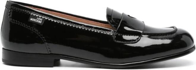Love Moschino Loafers met detail Zwart