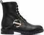 Love Moschino Laarzen met logoplakkaat Zwart - Thumbnail 1