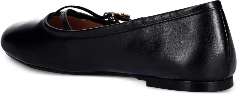 Love Moschino Ballerina's met gekruiste bandjes en hartpatroon Zwart - Foto 3