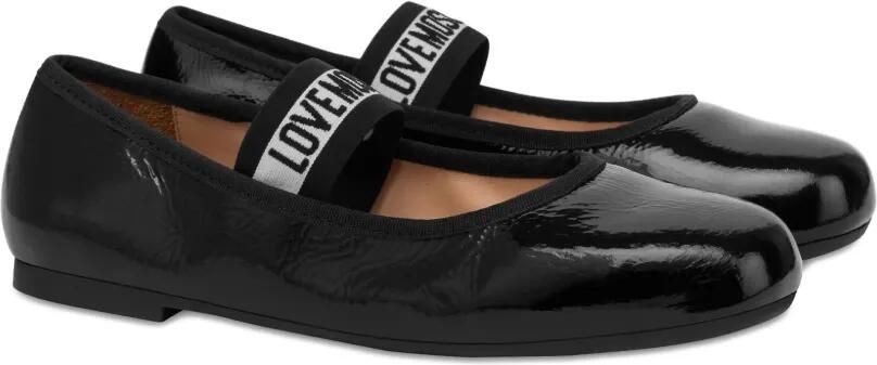 Love Moschino Ballerina's met logo-jacquard Zwart - Foto 3