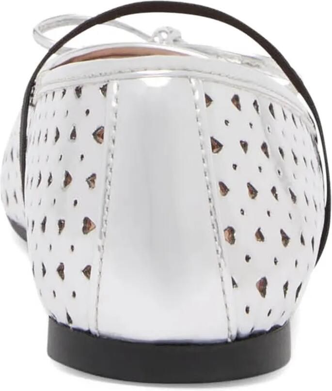 Love Moschino Ballerina's met strik en uitgesneden hart Zilver - Foto 2