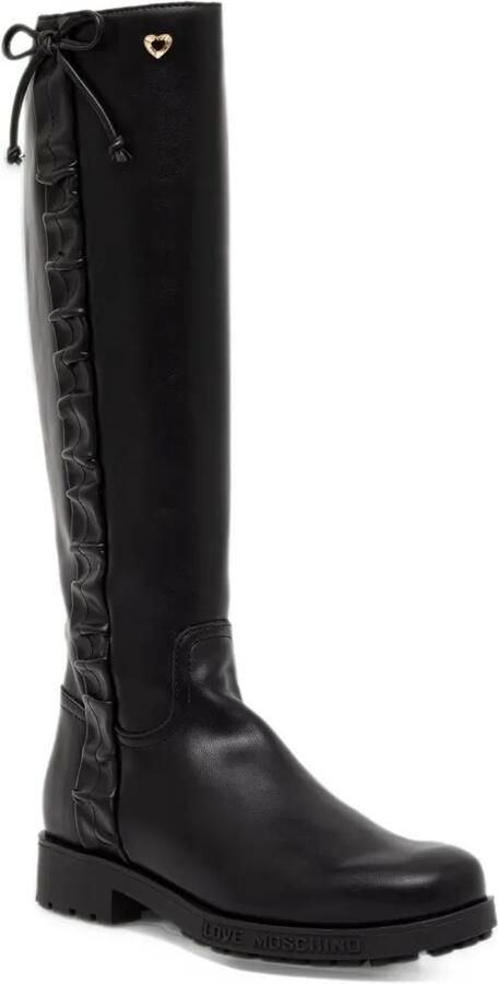 Love Moschino bow-detail knee-high boots Zwart - Foto 2