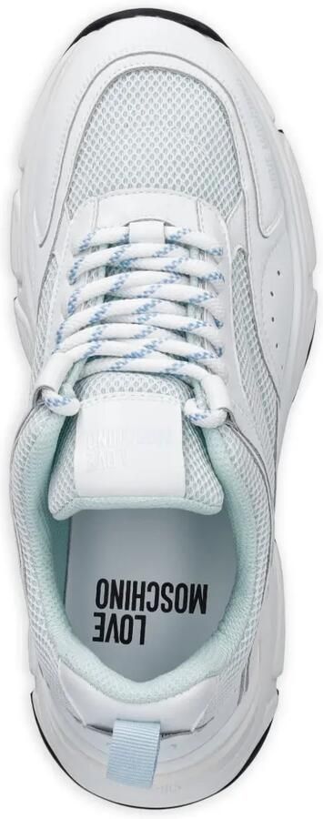 Love Moschino Chunky sneakers met mesh vlakken Wit - Foto 4