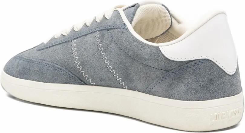 Love Moschino Cloud25 logo-print suede sneakers Blauw - Foto 2