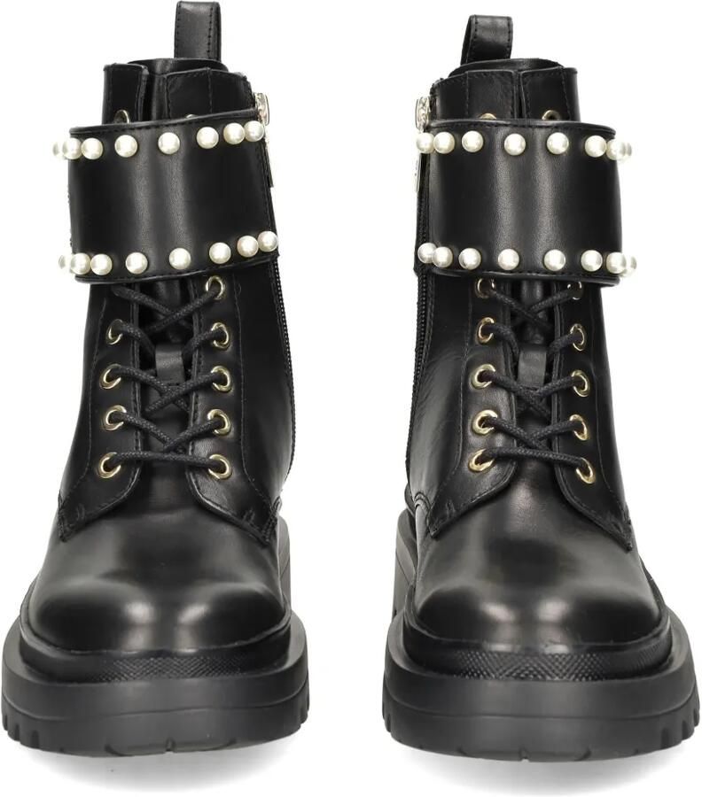 Love Moschino Enkellaarzen met imitatieparel Zwart - Foto 3