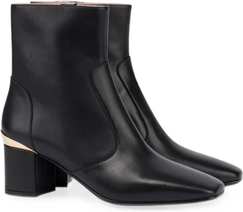 Love Moschino Enkellaarzen met logoplakkaat Zwart - Foto 2