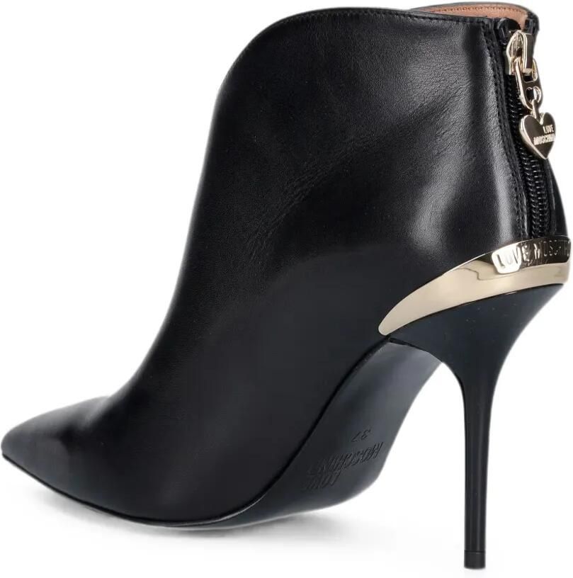 Love Moschino Enkellaarzen met puntige neus Zwart - Foto 3