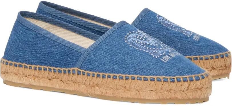 Love Moschino Espadrilles met borduurwerk Blauw - Foto 3