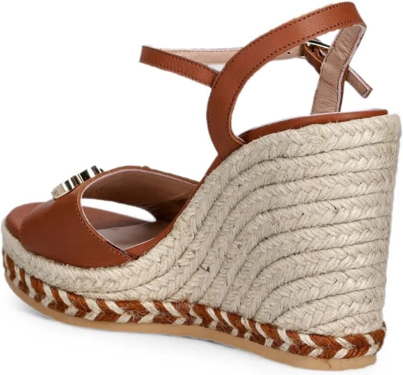 Love Moschino Espadrilles met sleehak en hart-patroon Bruin - Foto 3