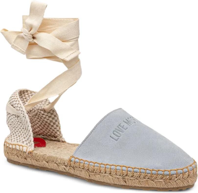 Love Moschino Espadrilles met striksluiting en logo-detail Blauw - Foto 3
