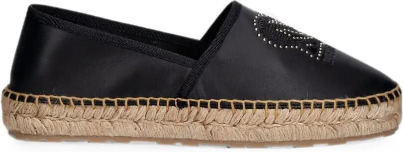 Love Moschino Espadrilles verfraaid met studs Zwart