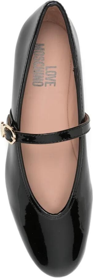 Love Moschino Gelakte pumps Zwart - Foto 4