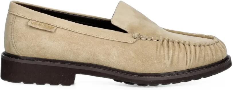 Love Moschino Gesmockte loafers Beige