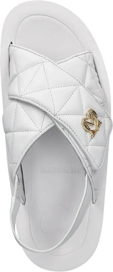 Love Moschino Gewatteerde sandalen Wit