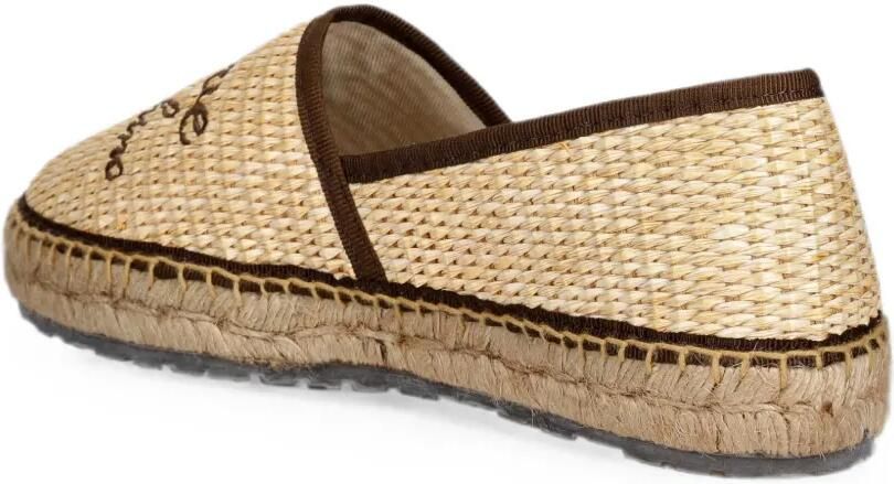 Love Moschino Geweven espadrilles met geborduurd logo Beige - Foto 3