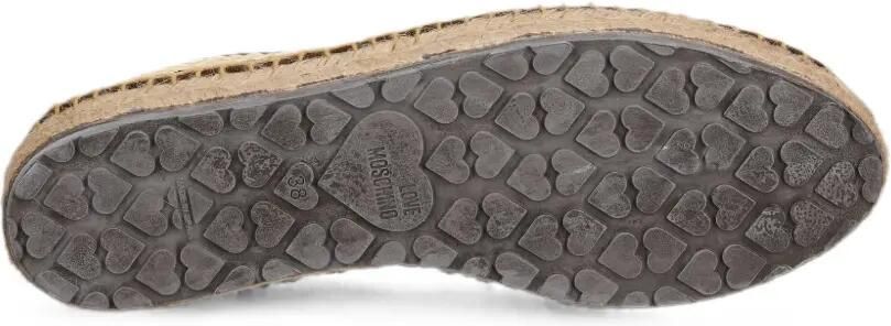 Love Moschino Geweven espadrilles met geborduurd logo Beige - Foto 5