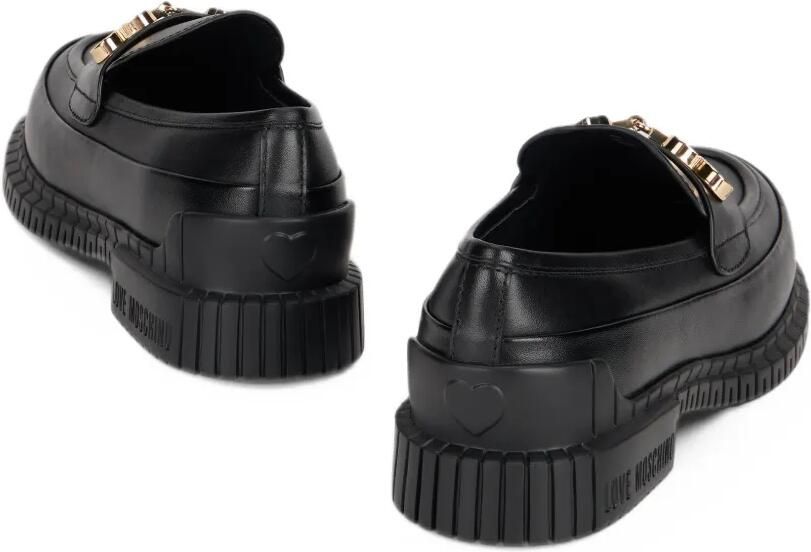 Love Moschino heart-motif loafers Zwart - Foto 2