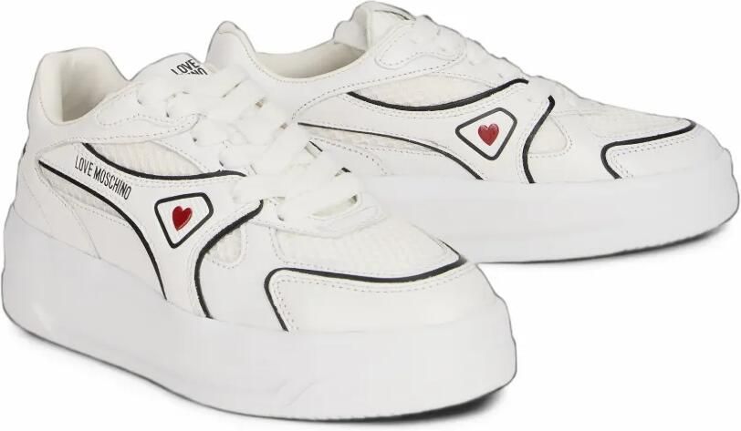 Love Moschino heart-motif sneakers Wit - Foto 3