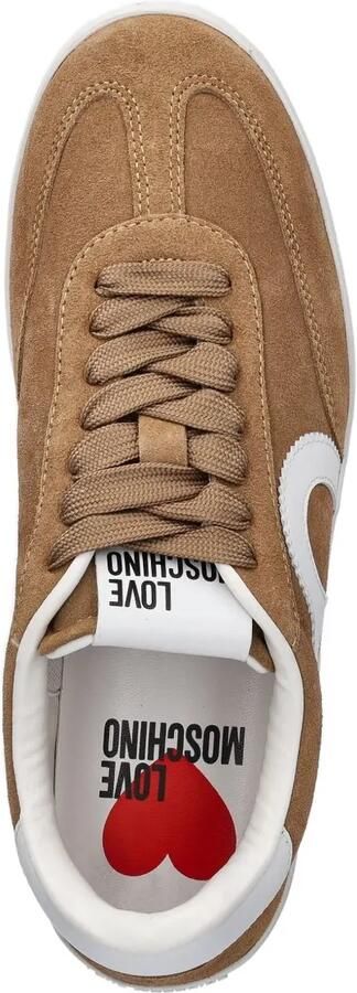 Love Moschino Heart suède sneakers Bruin - Foto 3