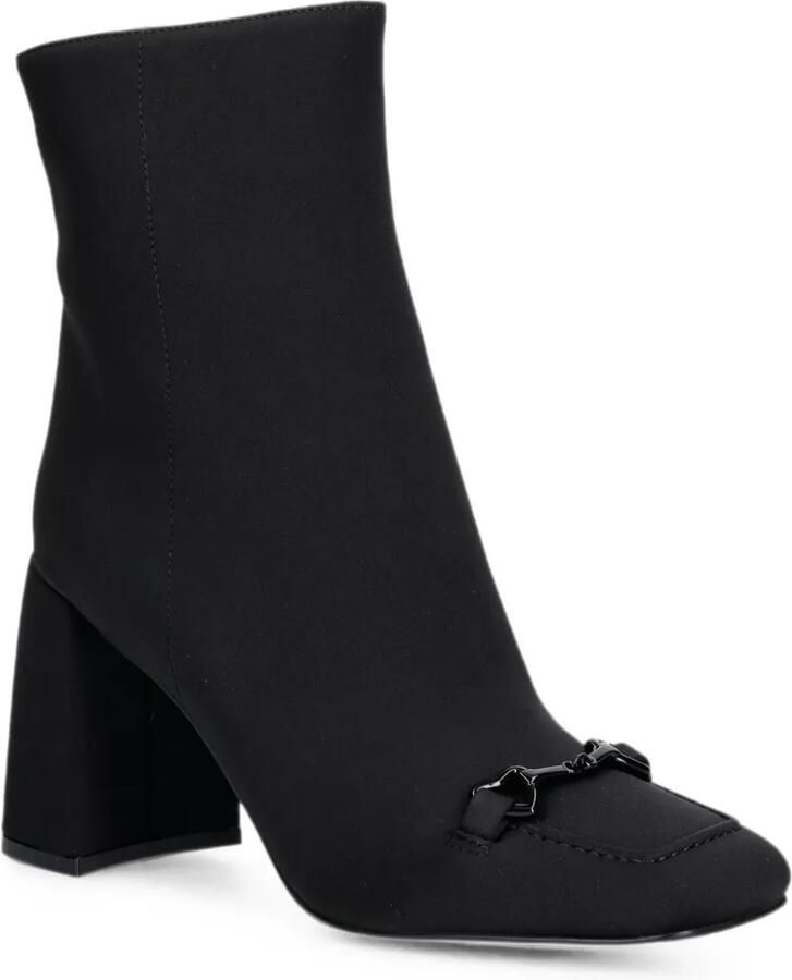 Love Moschino Horsebit enkellaarzen met blokhak Zwart - Foto 2