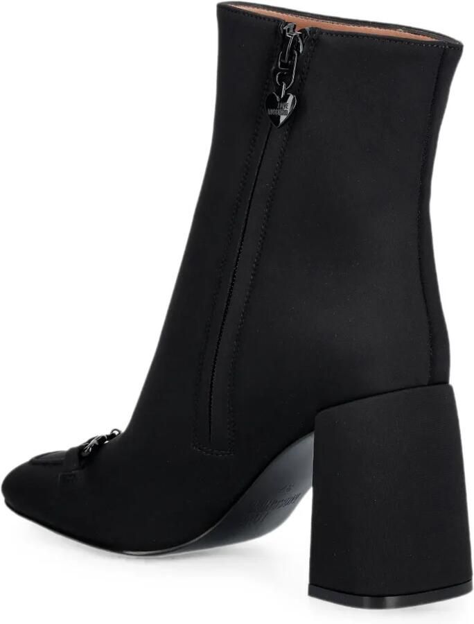 Love Moschino Horsebit enkellaarzen met blokhak Zwart - Foto 3