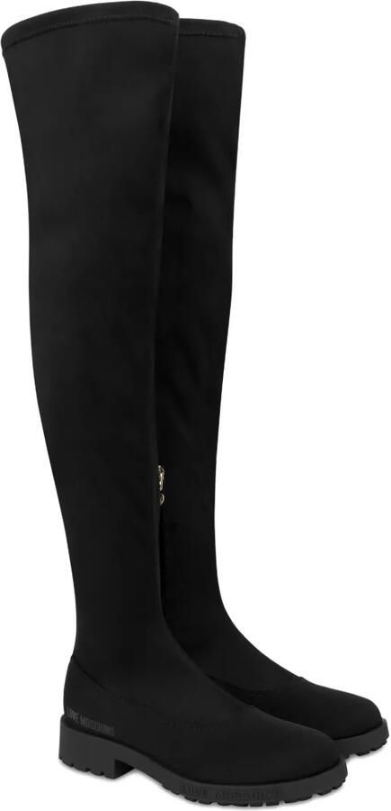 Love Moschino Knielaarzen met stretch Zwart - Foto 2