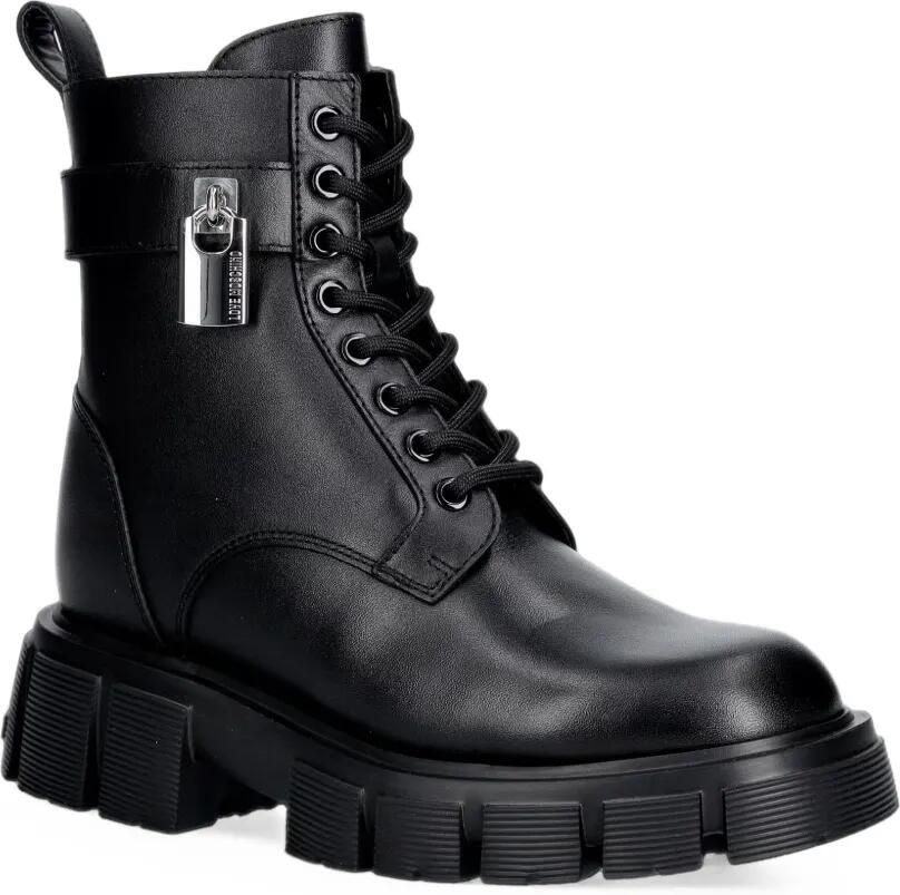 Love Moschino Laarzen met chunky zool en hangslotdetail Zwart - Foto 3