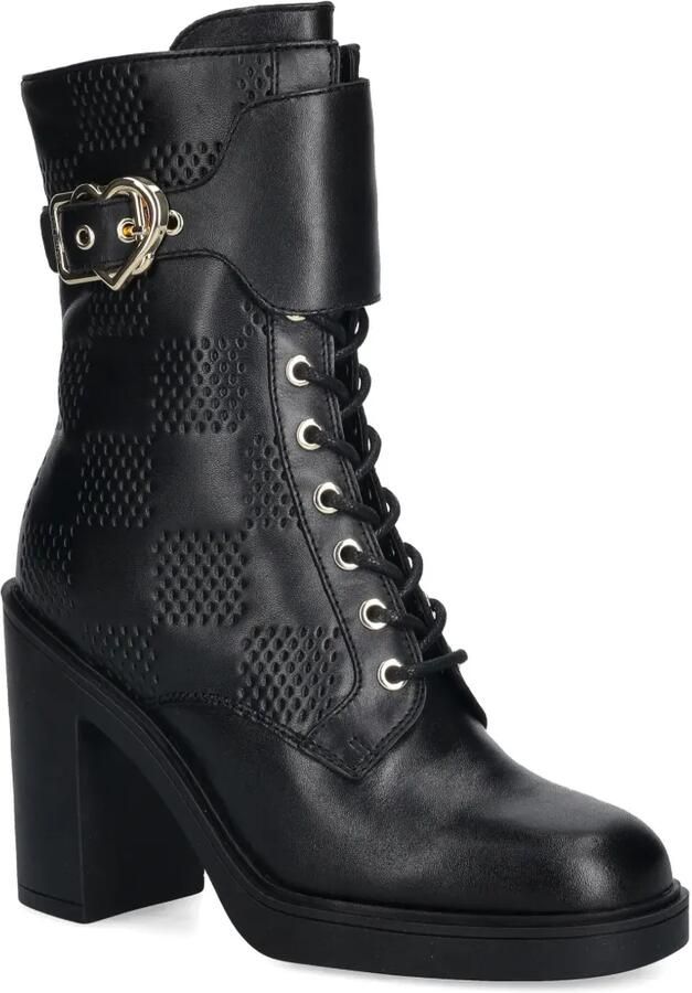 Love Moschino Laarzen met hartgesp en hak Zwart - Foto 2