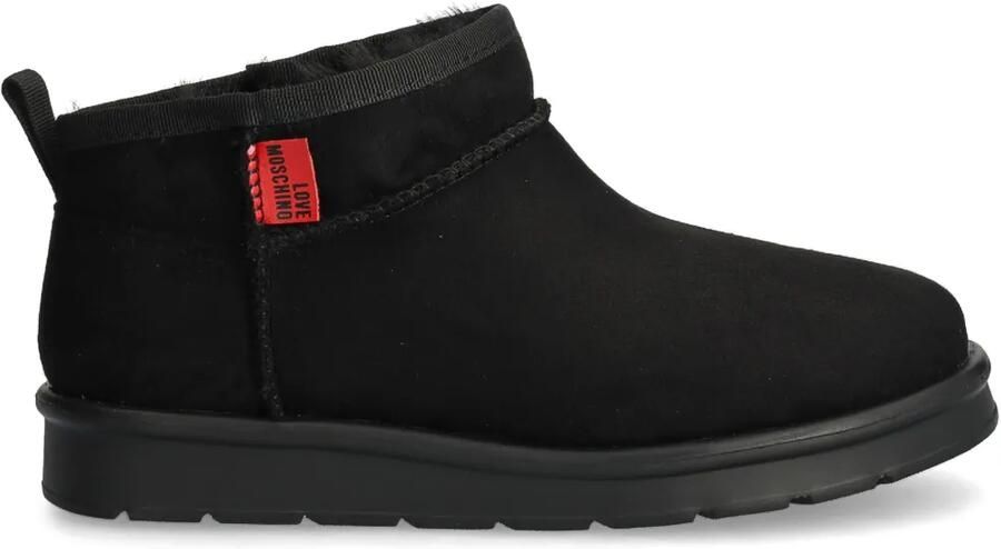 Love Moschino Laarzen met logopatch Zwart