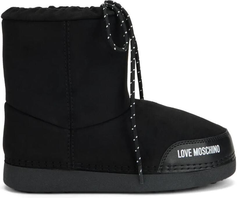Love Moschino Laarzen met logoprint Zwart