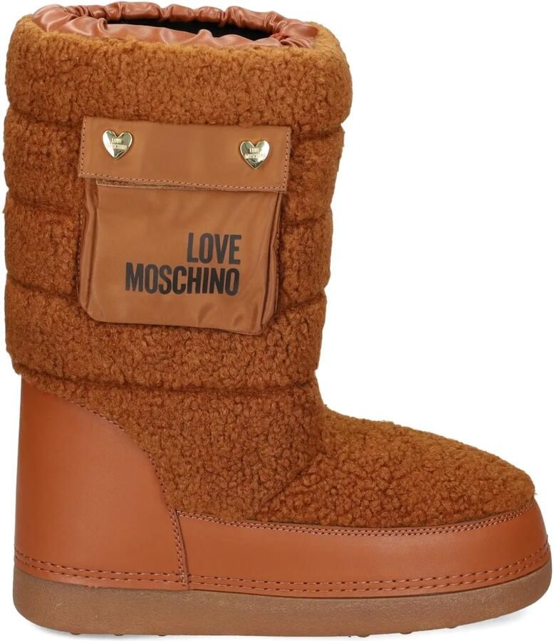 Love Moschino Laarzen met zakdetail Bruin