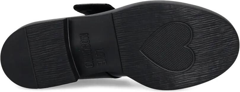 Love Moschino Lakleren loafers met hartgesp Zwart - Foto 2