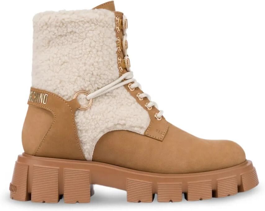 Love Moschino Lammy laarzen Beige