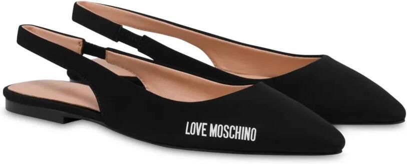 Love Moschino Leren ballerina's Zwart - Foto 3