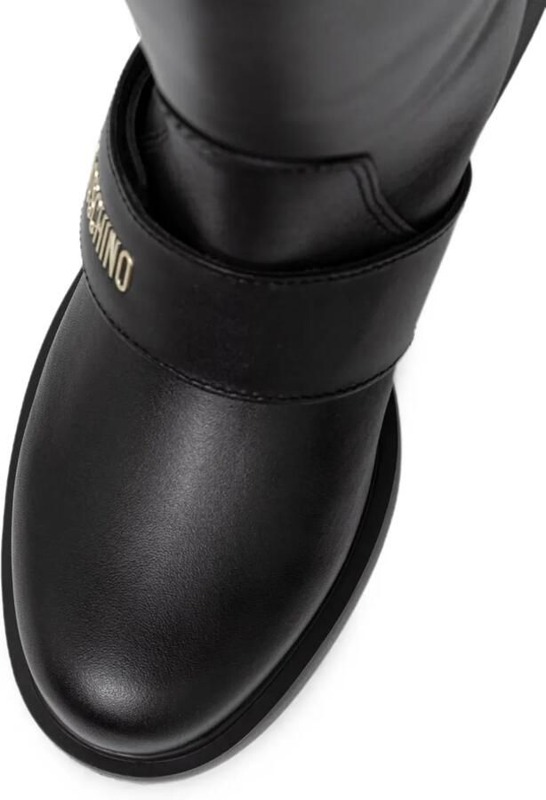 Love Moschino Leren laarzen Zwart - Foto 2
