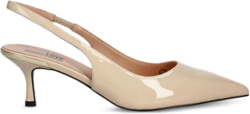 Love Moschino Leren pumps Beige