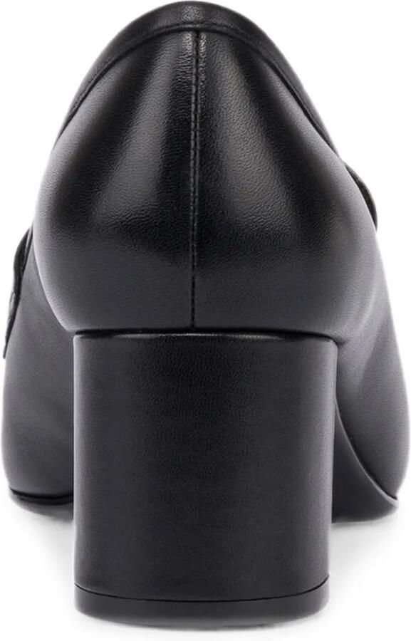 Love Moschino Leren pumps met logoplakkaat Zwart - Foto 2