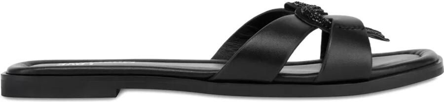 Love Moschino Leren sandalen Zwart