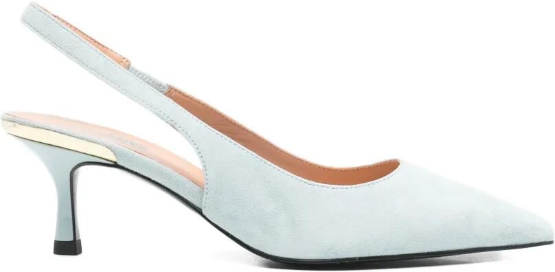 Love Moschino Leren slingback pumps Blauw