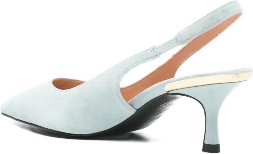 Love Moschino Leren slingback pumps Blauw - Foto 3