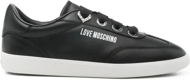 Love Moschino Leren sneakers Zwart