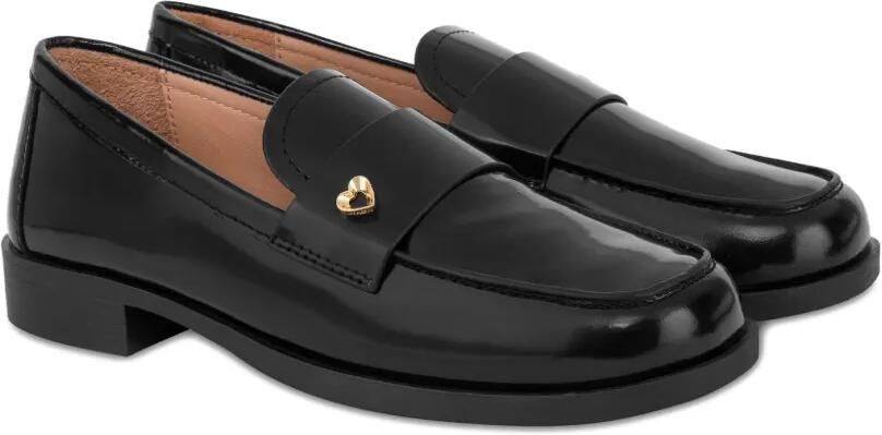 Love Moschino Loafers met hartdetail Zwart - Foto 3
