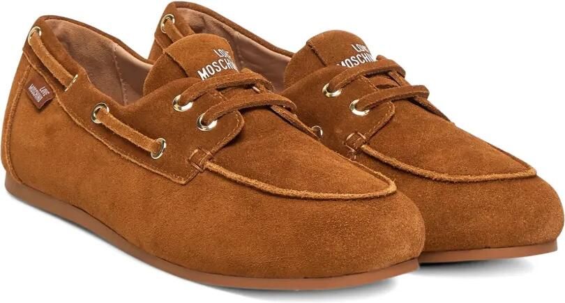 Love Moschino Loafers met imitatie veterdetail Bruin - Foto 4