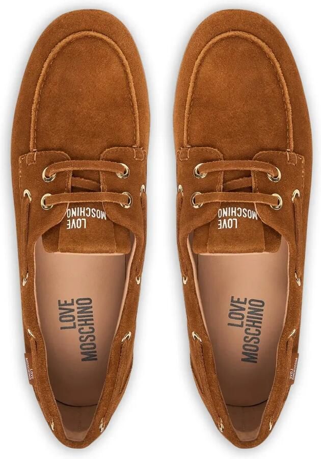 Love Moschino Loafers met imitatie veterdetail Bruin - Foto 2