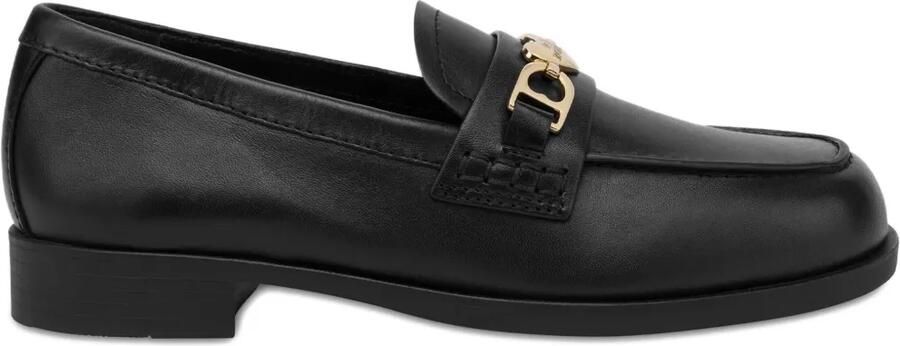 Love Moschino Loafers met logoplakkaat Zwart