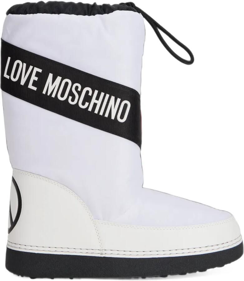 Love Moschino Laarzen verfraaid met logo Wit