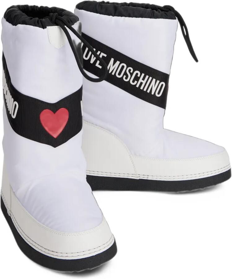 Love Moschino Laarzen verfraaid met logo Wit - Foto 2