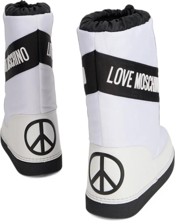 Love Moschino Laarzen verfraaid met logo Wit - Foto 3