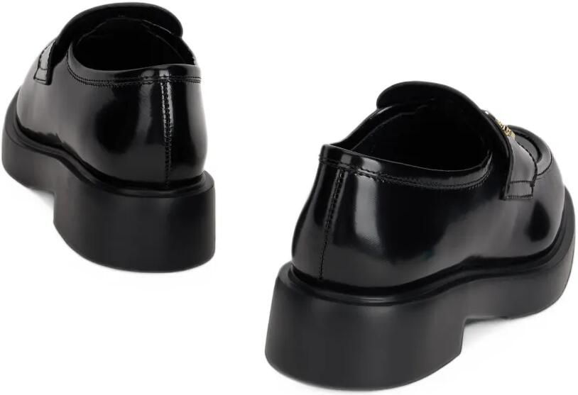 Love Moschino Loafers met logoplakkaat Zwart - Foto 2